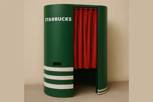 Custom fabricated photo booth design for brand activation