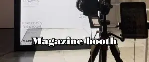 magazine style photo booth rental for events